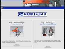 Tablet Screenshot of chinookequipment.com